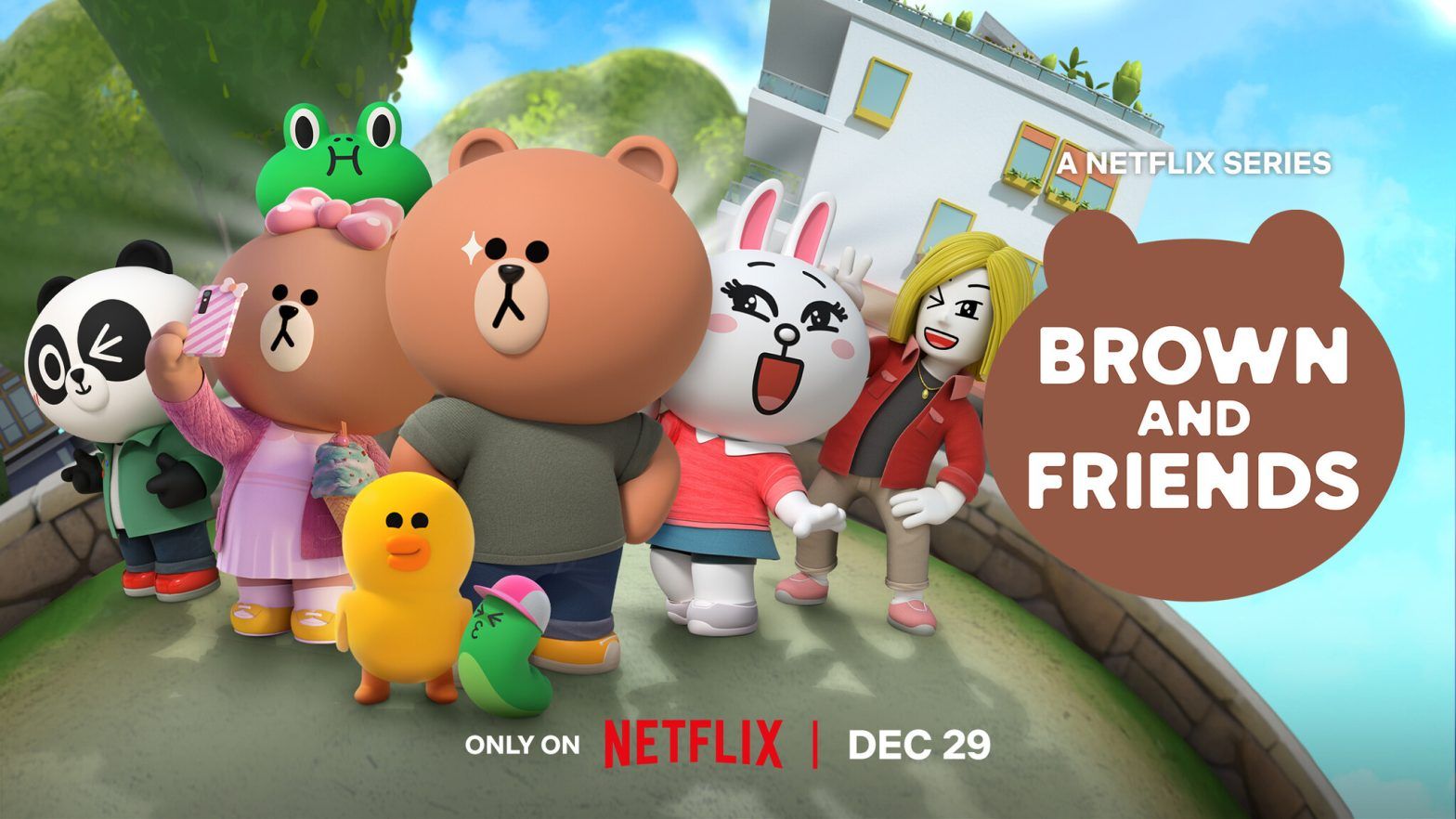 LINE FRIENDS and Netflix's animated series “Brown & Friends” to be  distributed worldwide from Friday, December 30 | LINE Friends Japan Co.,  Ltd. press release